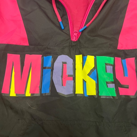 Vintage Disney Mickey 90's Retro Pull-Over Windbreaker size S - Picture 8 of 11